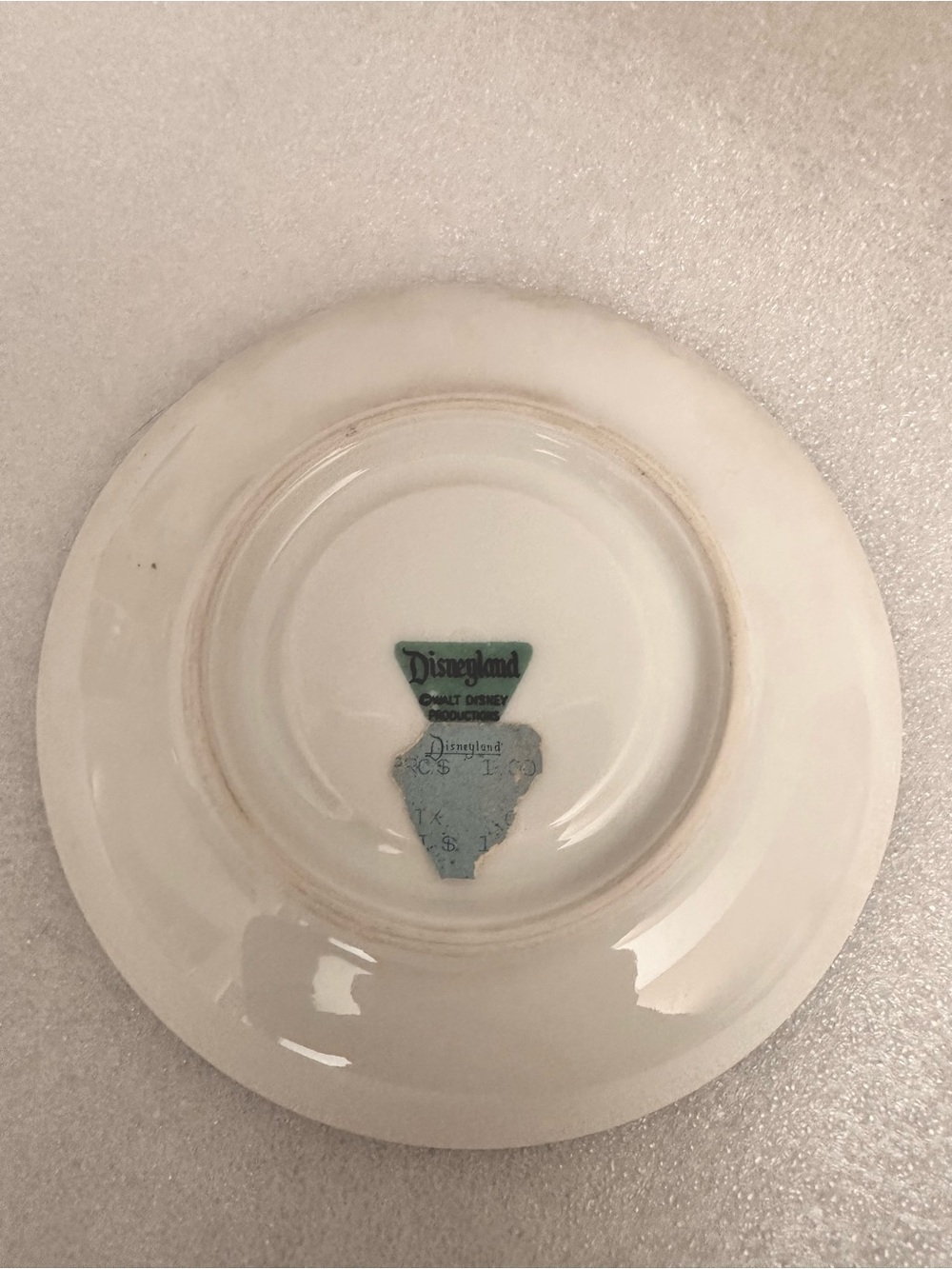 Vintage Disneyland Sleeping Beauty Castle Tea Saucer - Picture 2 of 3